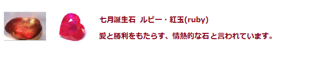 七月誕生石